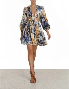 Aliane Cut Out Short Dress