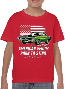 American Venom Muscle Car Youth Short Sleeve T-Shirt