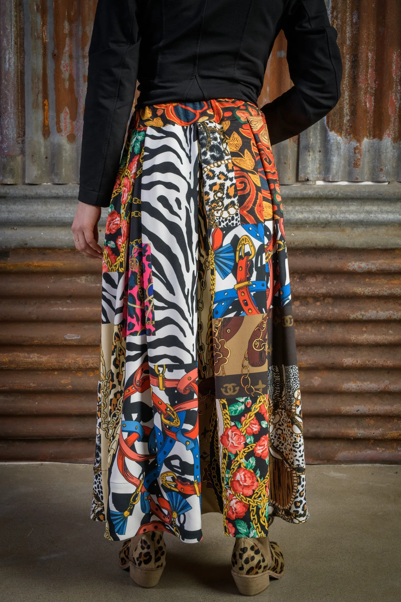 Animal Patchwork Skirt