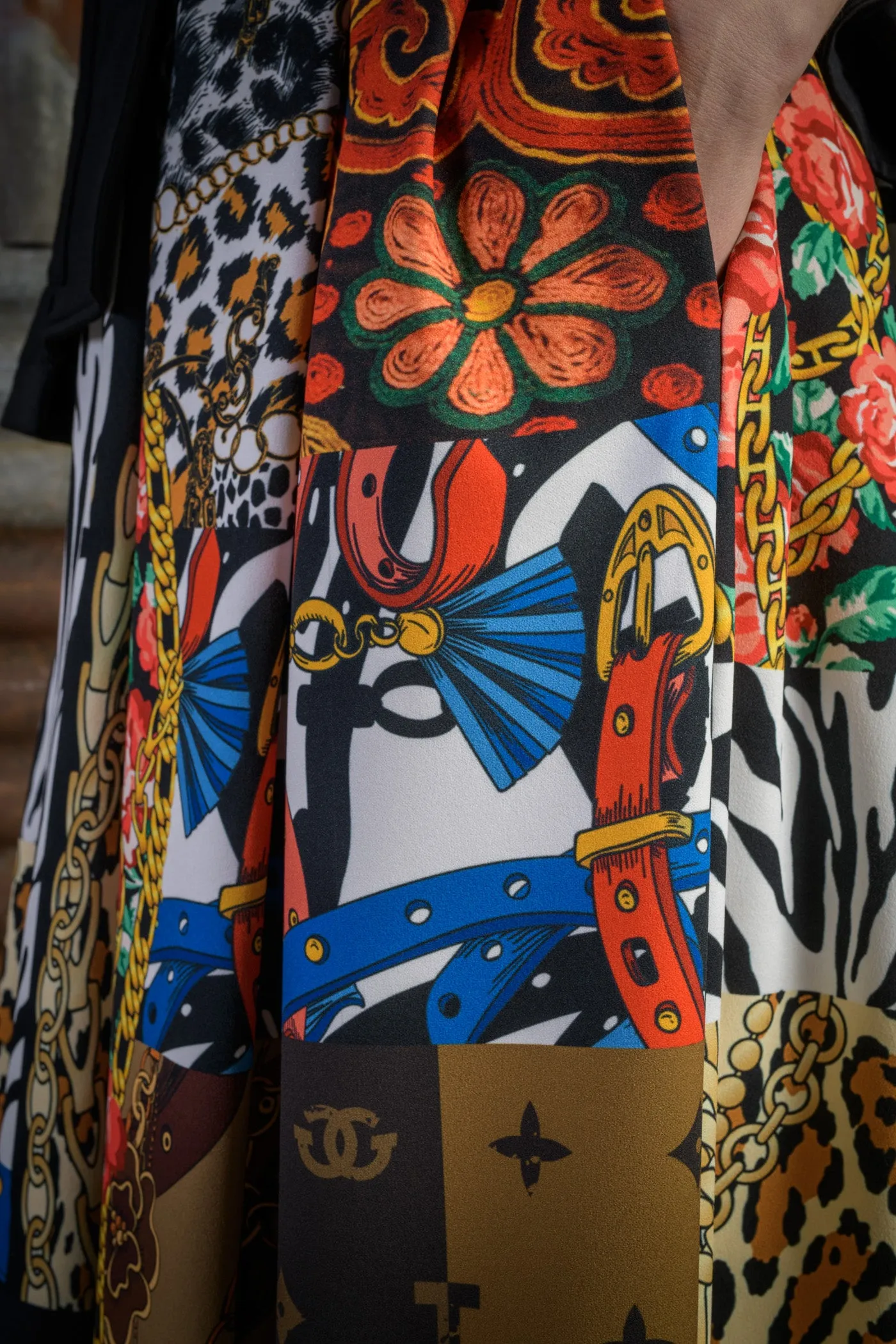 Animal Patchwork Skirt