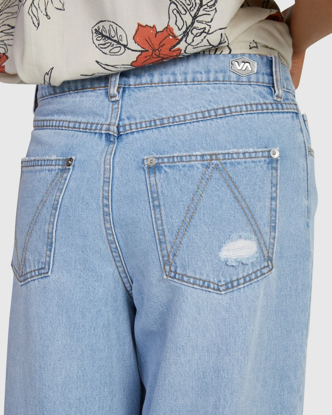 Anthem Ripped Denim Jeans - Ice Blue