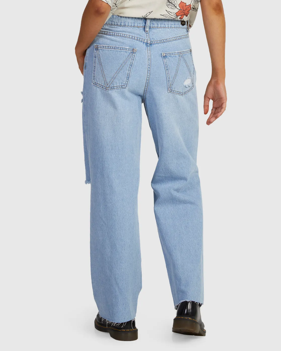 Anthem Ripped Denim Jeans - Ice Blue
