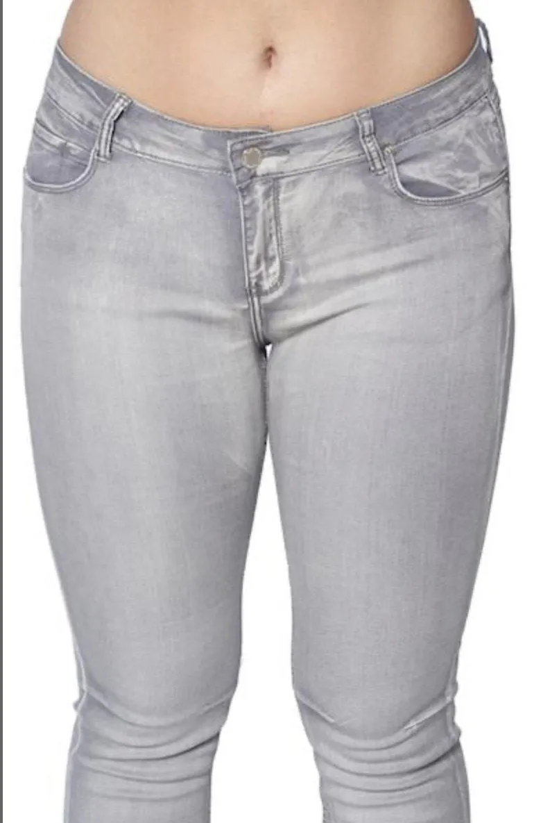 Basic Grey Jeans Plus Sizes