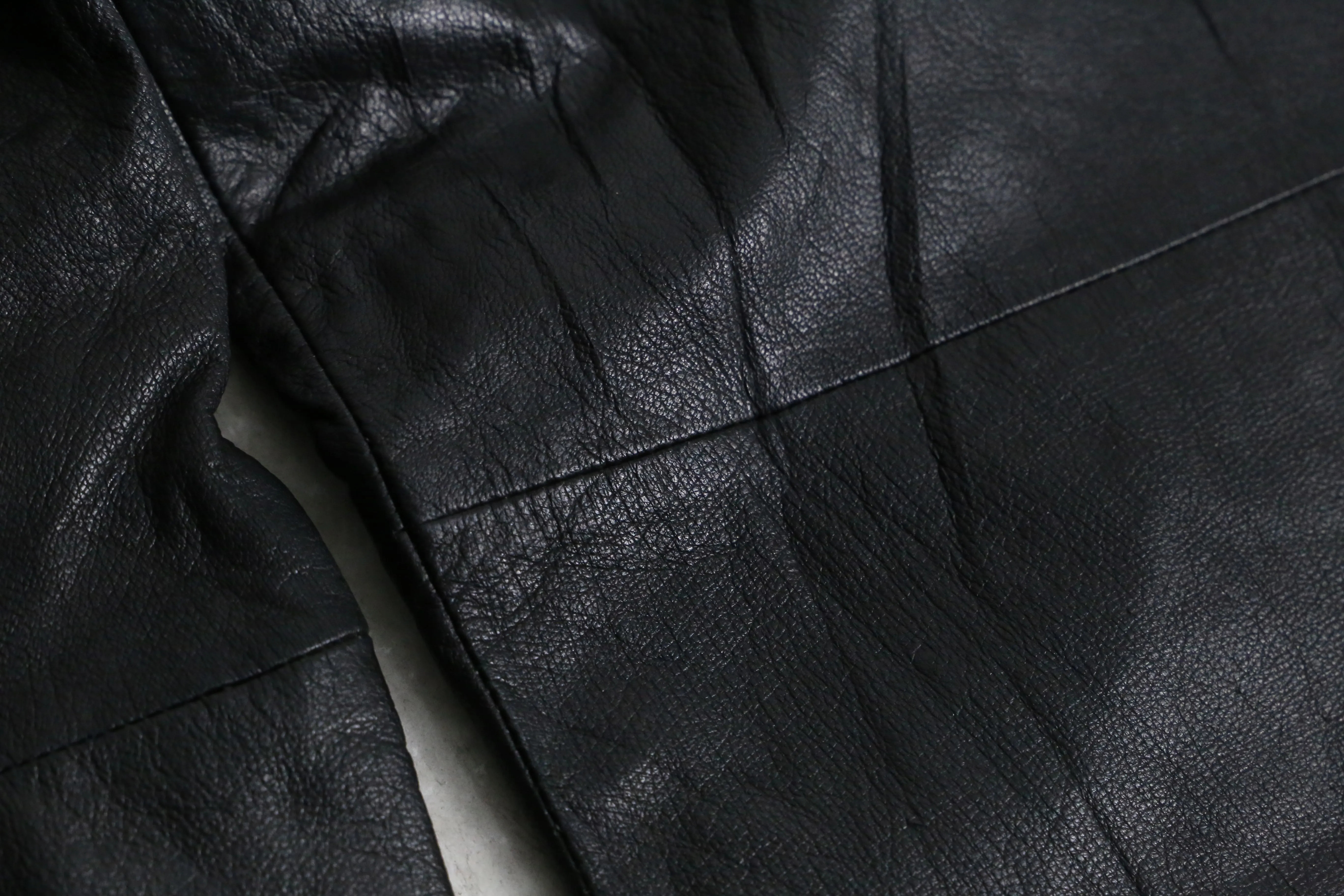 black color leather pants