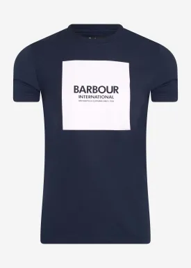 Block tee - navy
