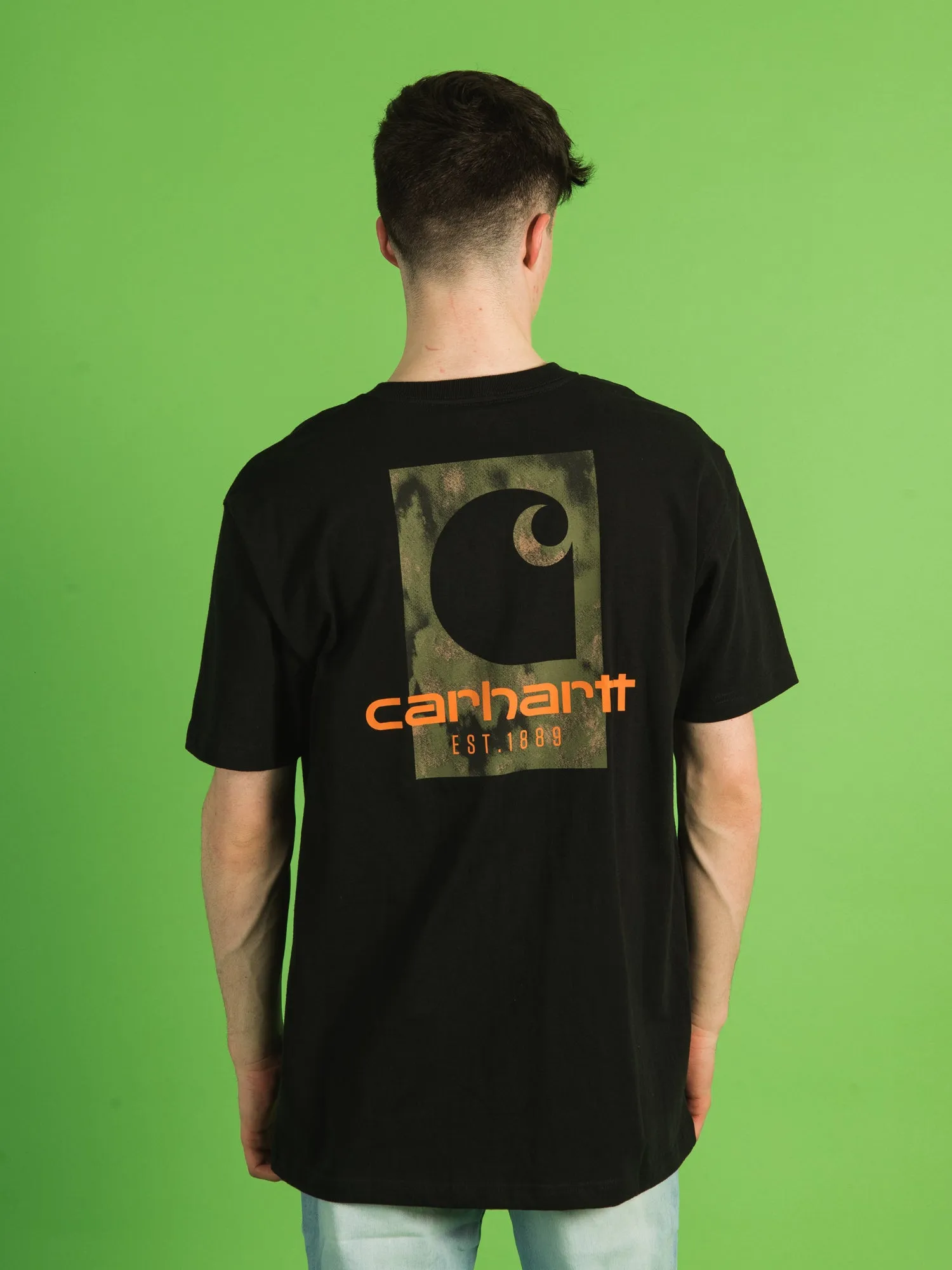 CARHARTT LOOSE FIT SHORT SLEEVE CAMO LOGO