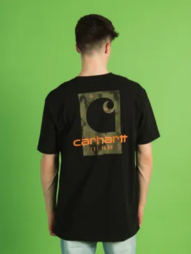 CARHARTT LOOSE FIT SHORT SLEEVE CAMO LOGO