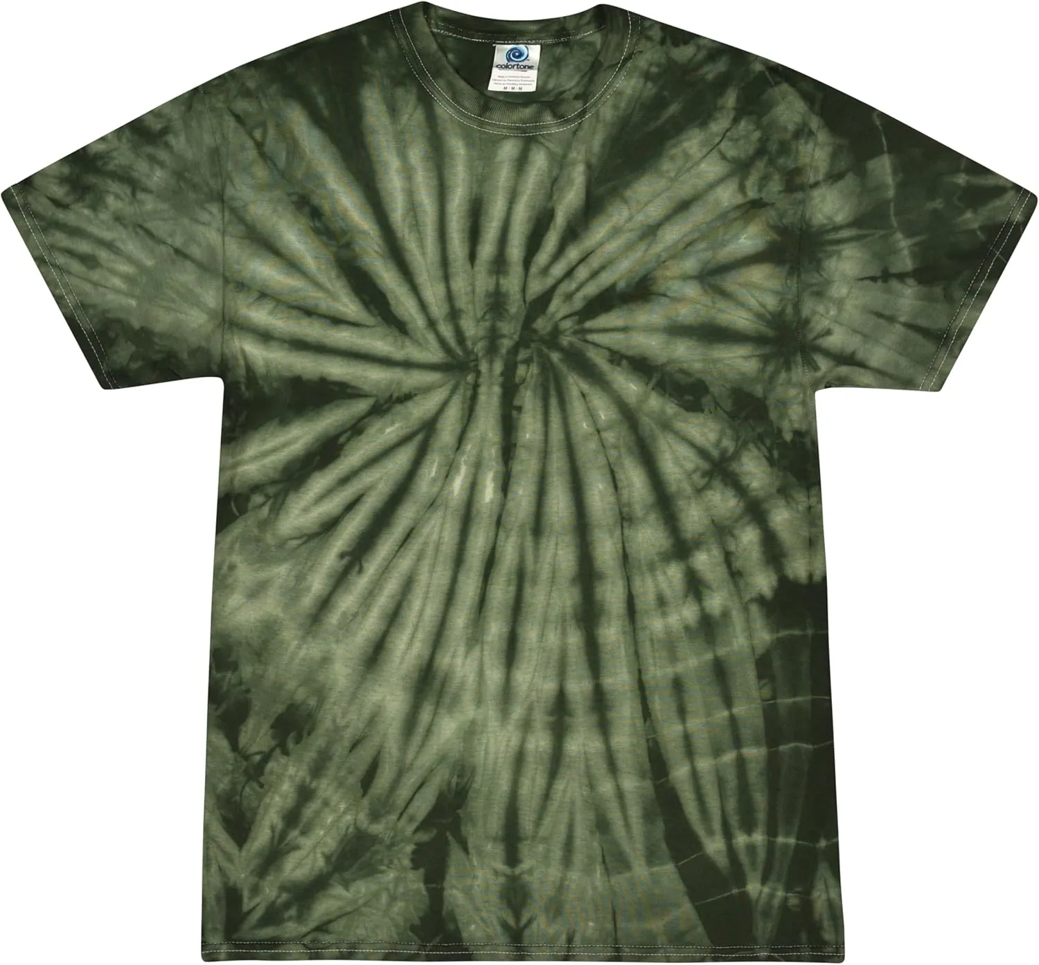Colortone Spider Tie Dye T-Shirts for Men and Women - Unisex Short Sleeve Tie-Dye T Shirts for Adults