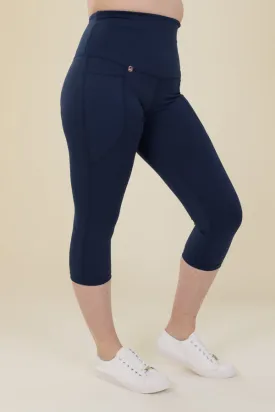 Comfort Max Navy 2 Pocket Cropped Leggings