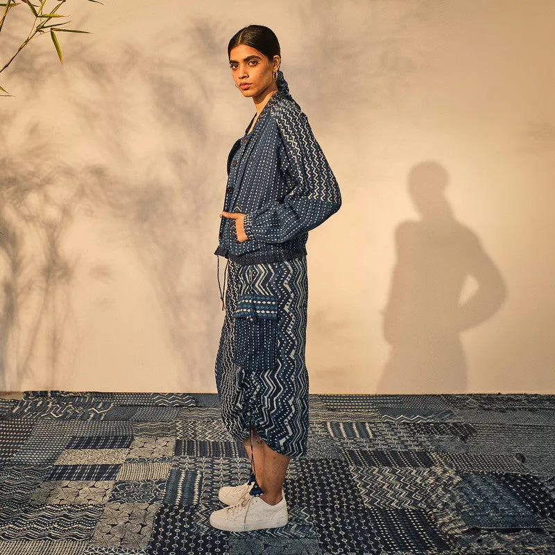 Cotton Long Skirt for Women | Indigo