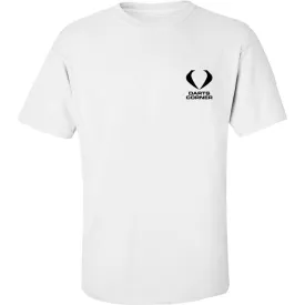 Darts Corner T Shirt - with DC Logo - White