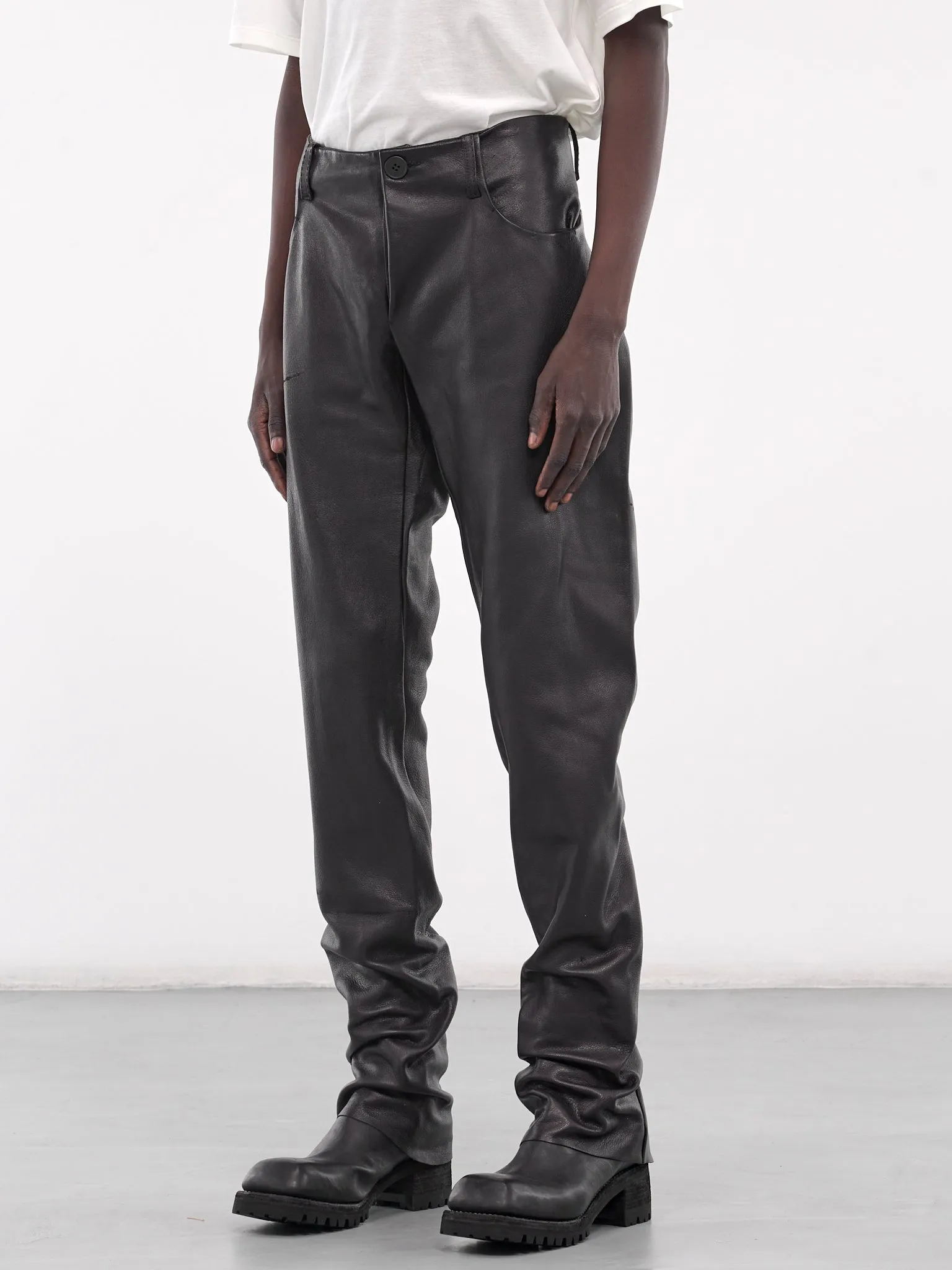 Deer Leather Trousers (JLR2-DEER-BLACK)