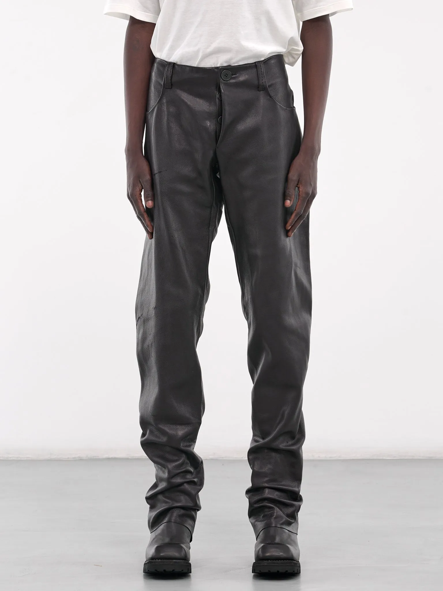 Deer Leather Trousers (JLR2-DEER-BLACK)
