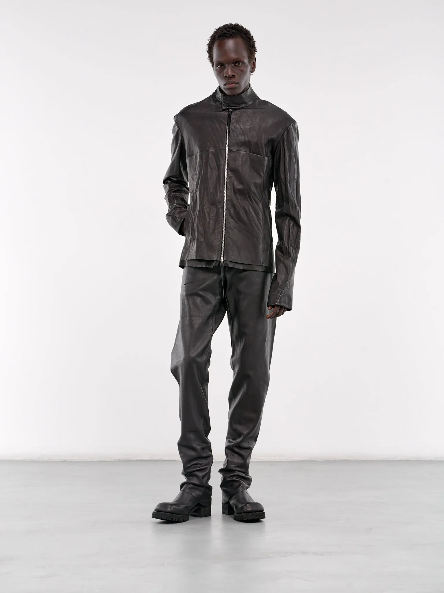 Deer Leather Trousers (JLR2-DEER-BLACK)