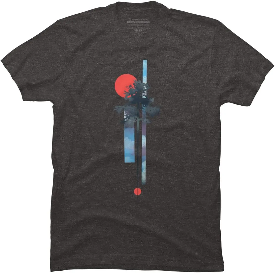 Design By Humans Men's Abstract Nature by airiestudio T-Shirt - -