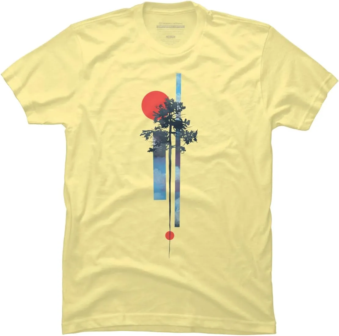 Design By Humans Men's Abstract Nature by airiestudio T-Shirt - -