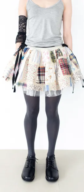 [FAERIE] SS 24 (fa.er.ie) patchwork tulle volume skirt (Multi color)