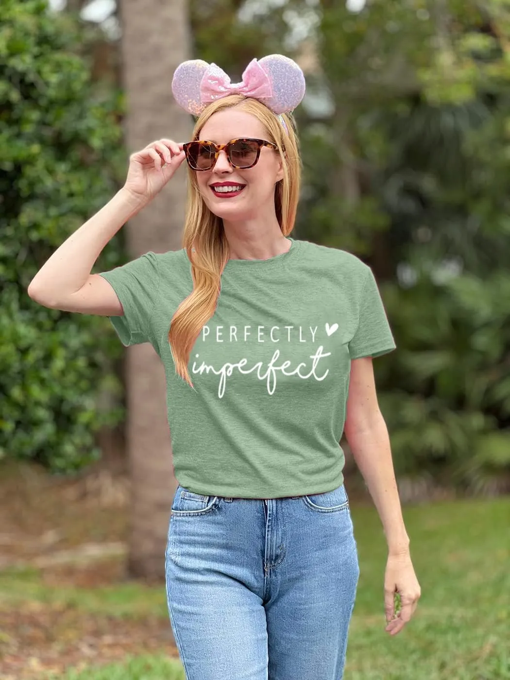 Funny Saying Shirts for Women Love Heart Graphic Tees Cute Letter Print Casual Short Sleeve Inspirational Tee Tops