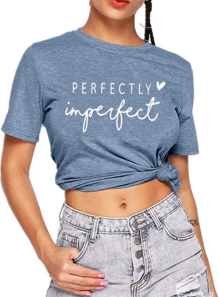 Funny Saying Shirts for Women Love Heart Graphic Tees Cute Letter Print Casual Short Sleeve Inspirational Tee Tops