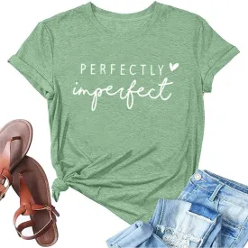 Funny Saying Shirts for Women Love Heart Graphic Tees Cute Letter Print Casual Short Sleeve Inspirational Tee Tops