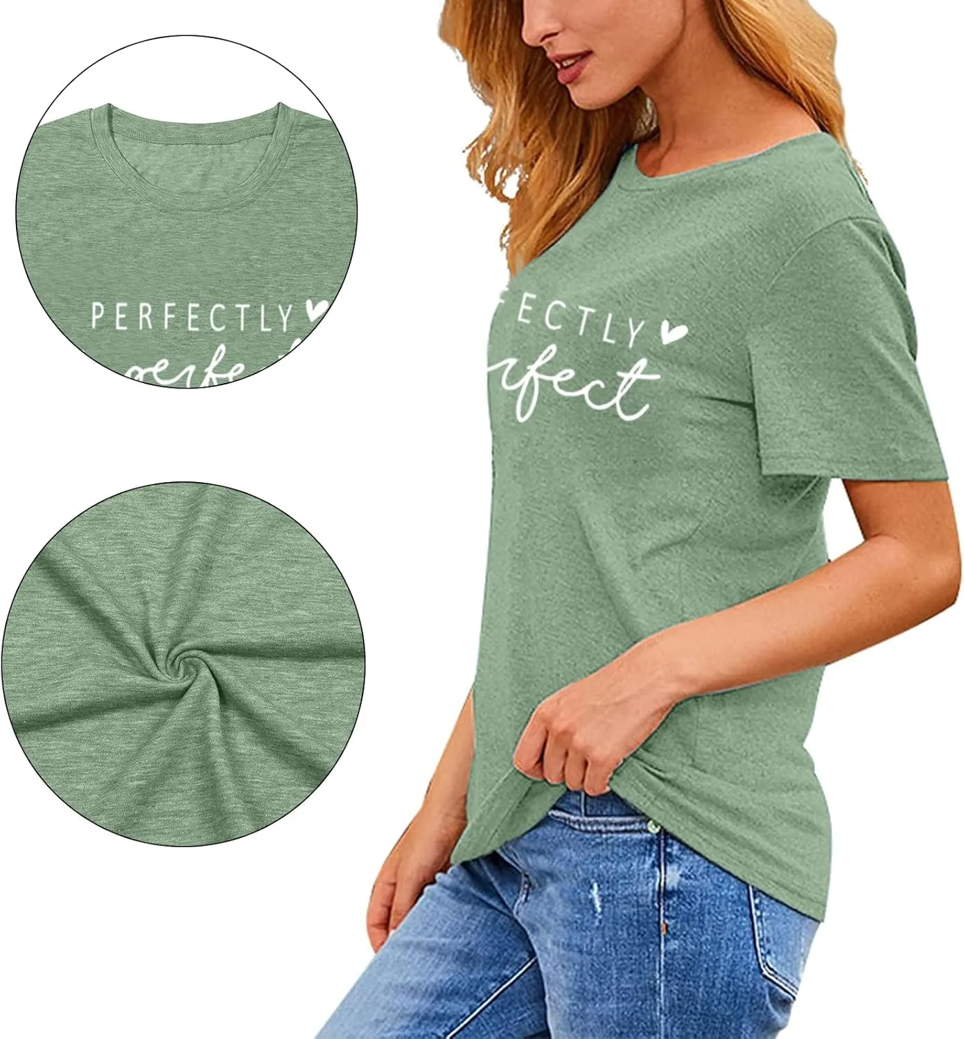 Funny Saying Shirts for Women Love Heart Graphic Tees Cute Letter Print Casual Short Sleeve Inspirational Tee Tops