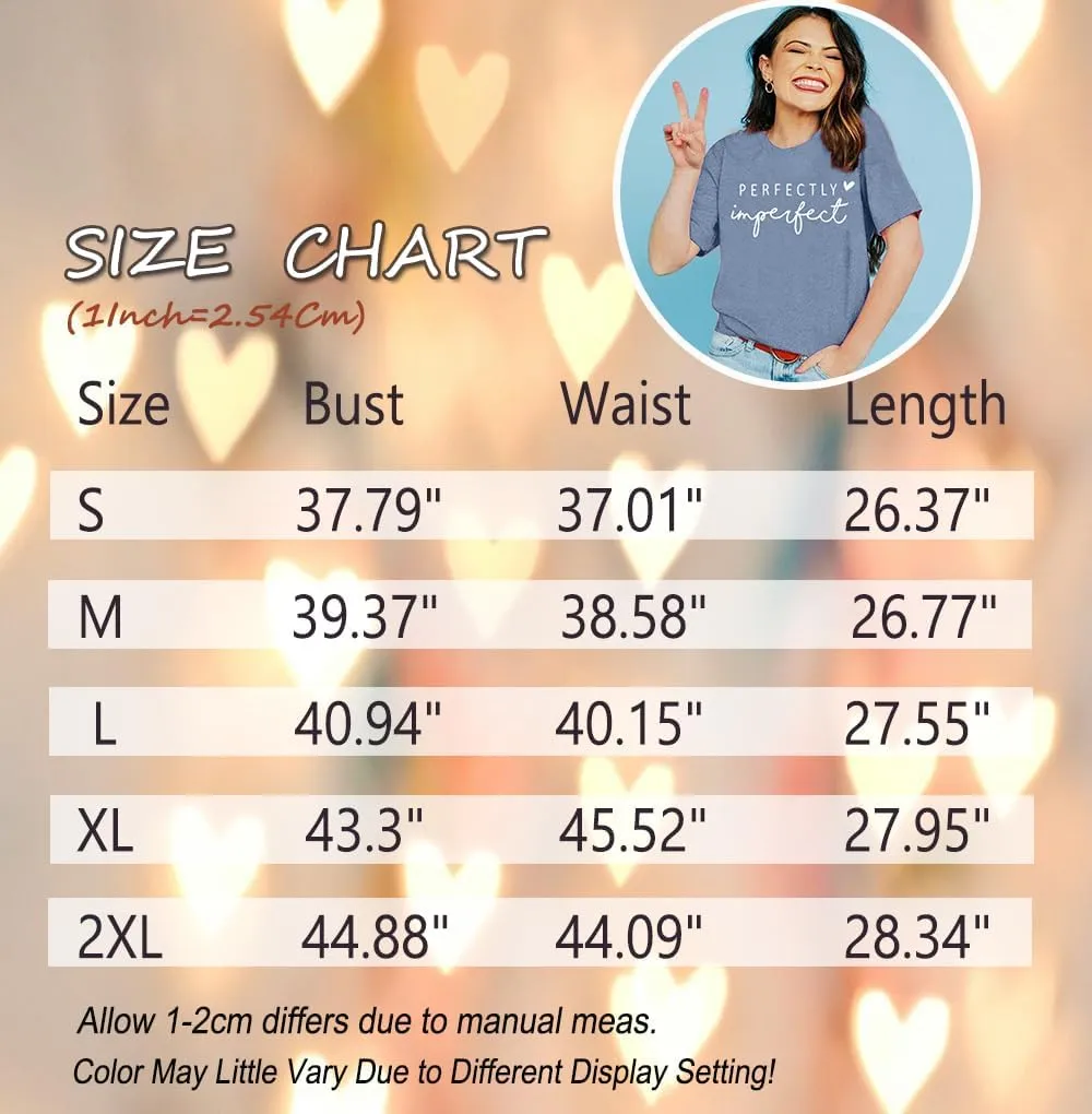 Funny Saying Shirts for Women Love Heart Graphic Tees Cute Letter Print Casual Short Sleeve Inspirational Tee Tops