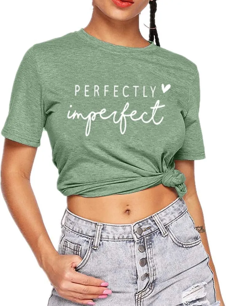 Funny Saying Shirts for Women Love Heart Graphic Tees Cute Letter Print Casual Short Sleeve Inspirational Tee Tops