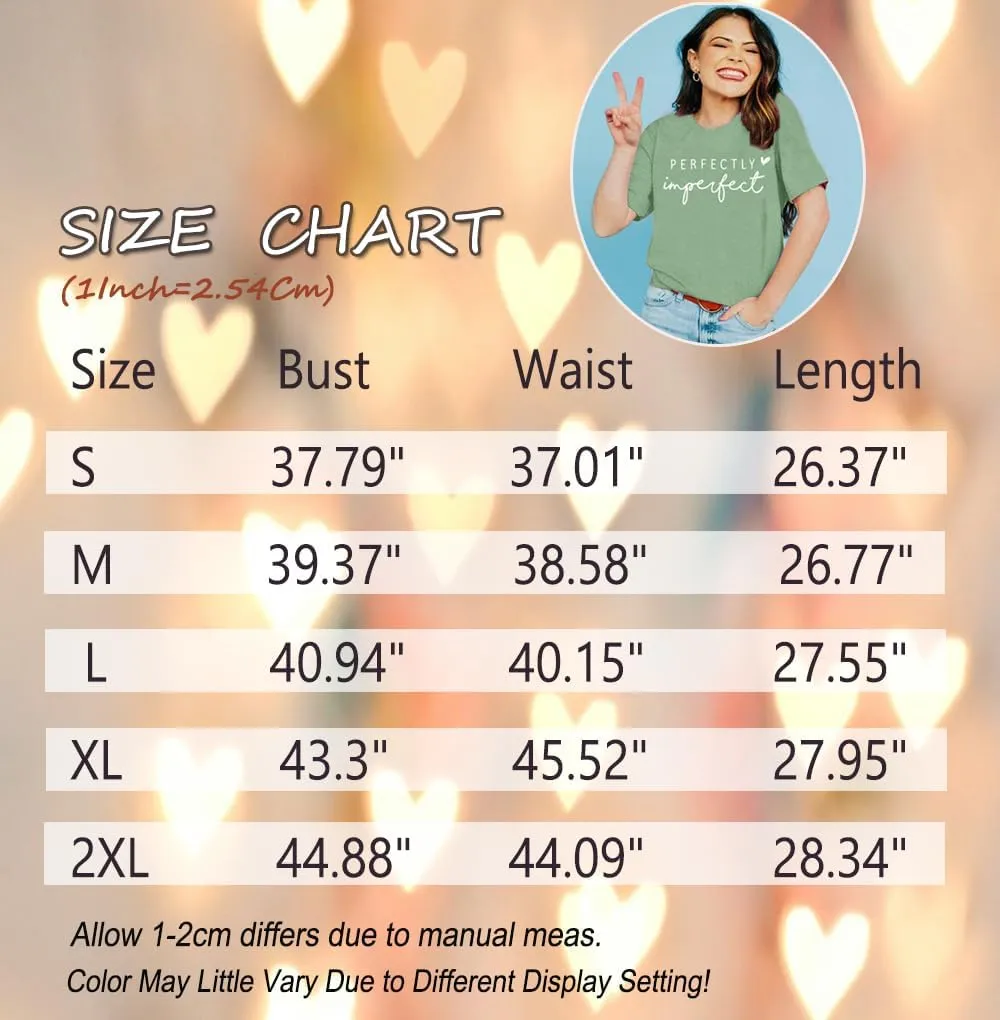 Funny Saying Shirts for Women Love Heart Graphic Tees Cute Letter Print Casual Short Sleeve Inspirational Tee Tops