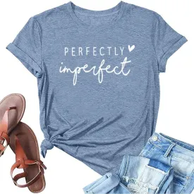 Funny Saying Shirts for Women Love Heart Graphic Tees Cute Letter Print Casual Short Sleeve Inspirational Tee Tops