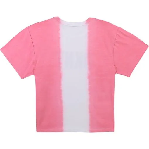 Girls Pink Tie Dye T-Shirt