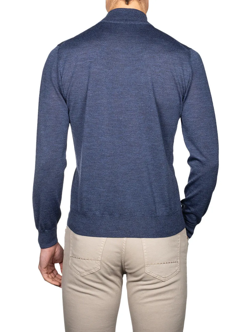 Half Zip Knitwear Blue