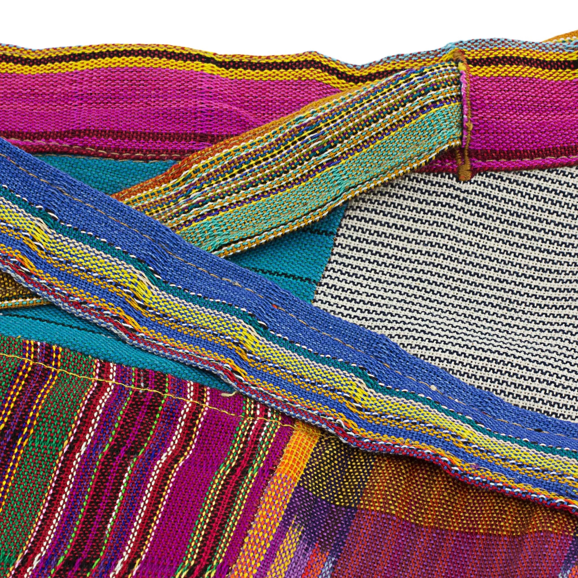 Handwoven Maya Patchwork Cotton Wrap Skirt - Maya Mix-up | NOVICA