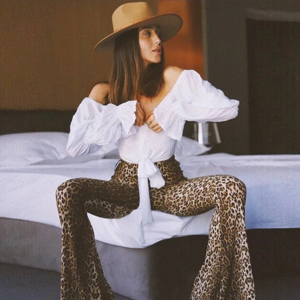 High Waist Leopard pants