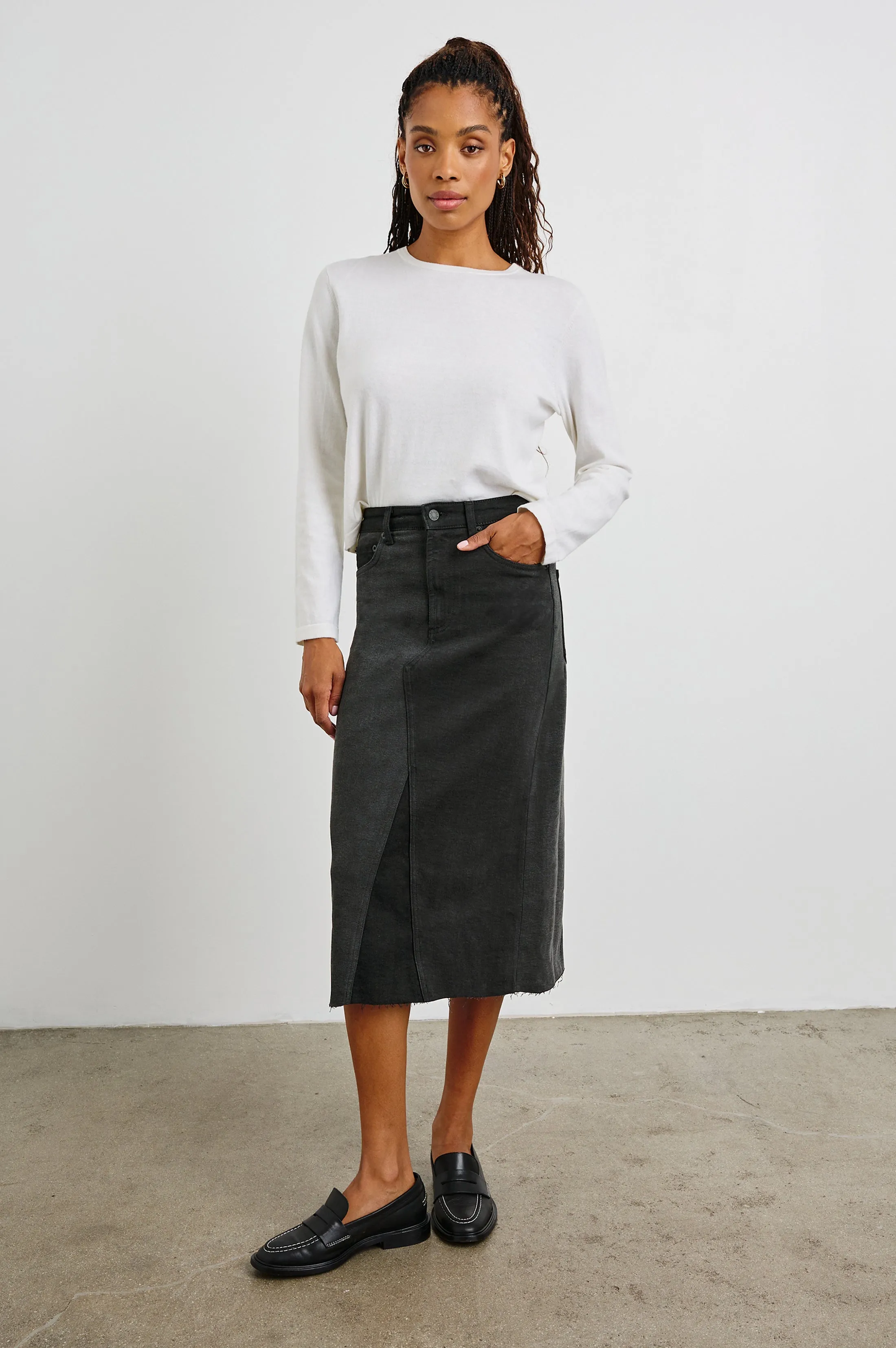 HIGHLAND SKIRT - BLACK PATCHWORK