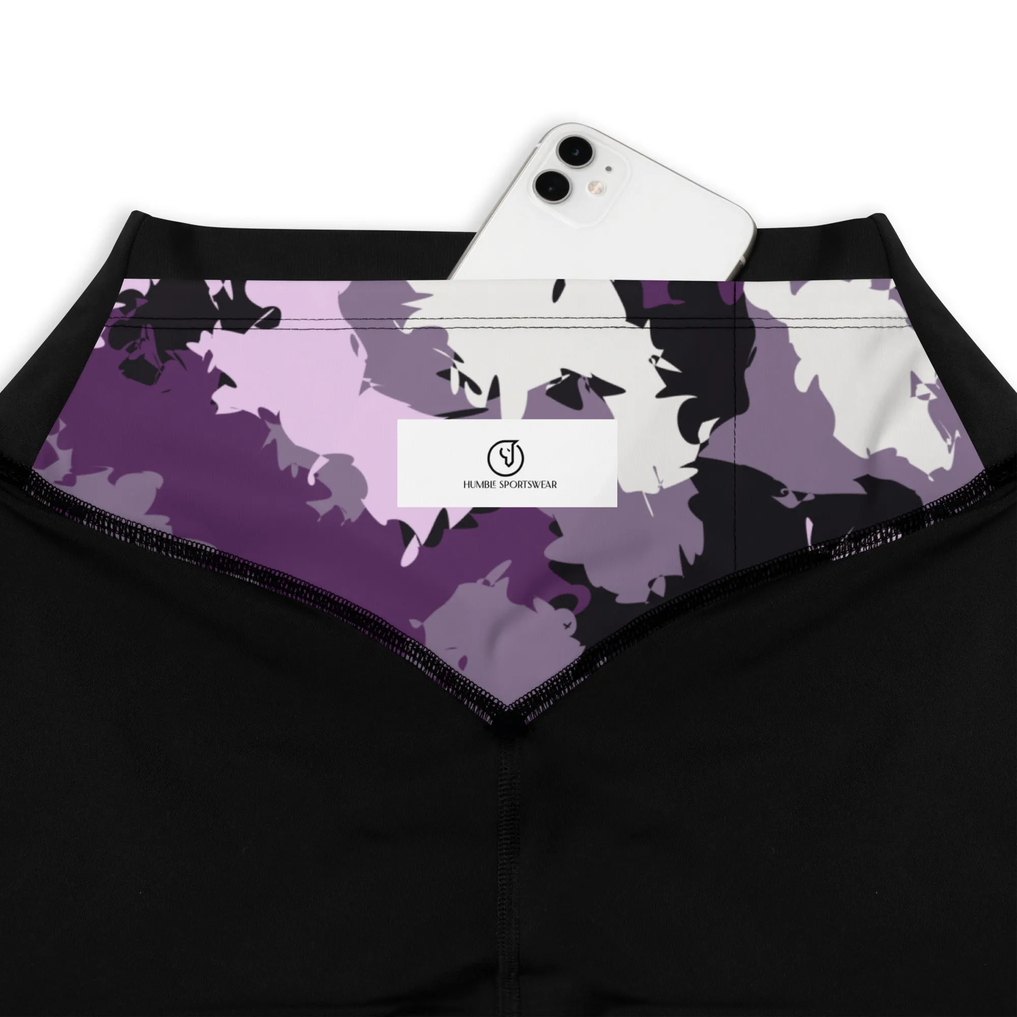 Humble Sportswear™ Trinity Mauve Sports Compression Leggings
