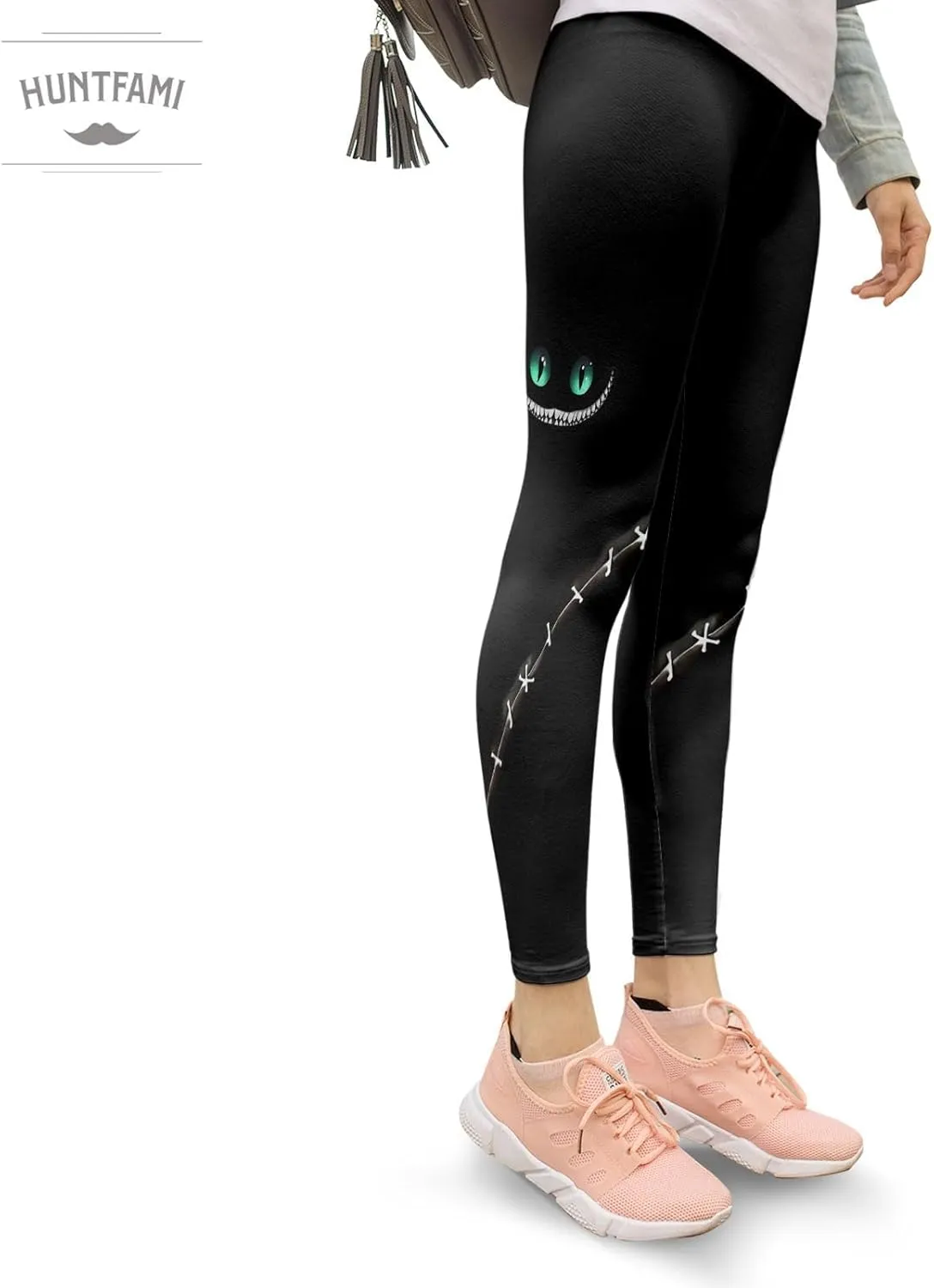 HUNTFAMI Leggings for Women, Workout Running Yoga Leggings for Women,Yoga Pants for Yoga Workout Gym