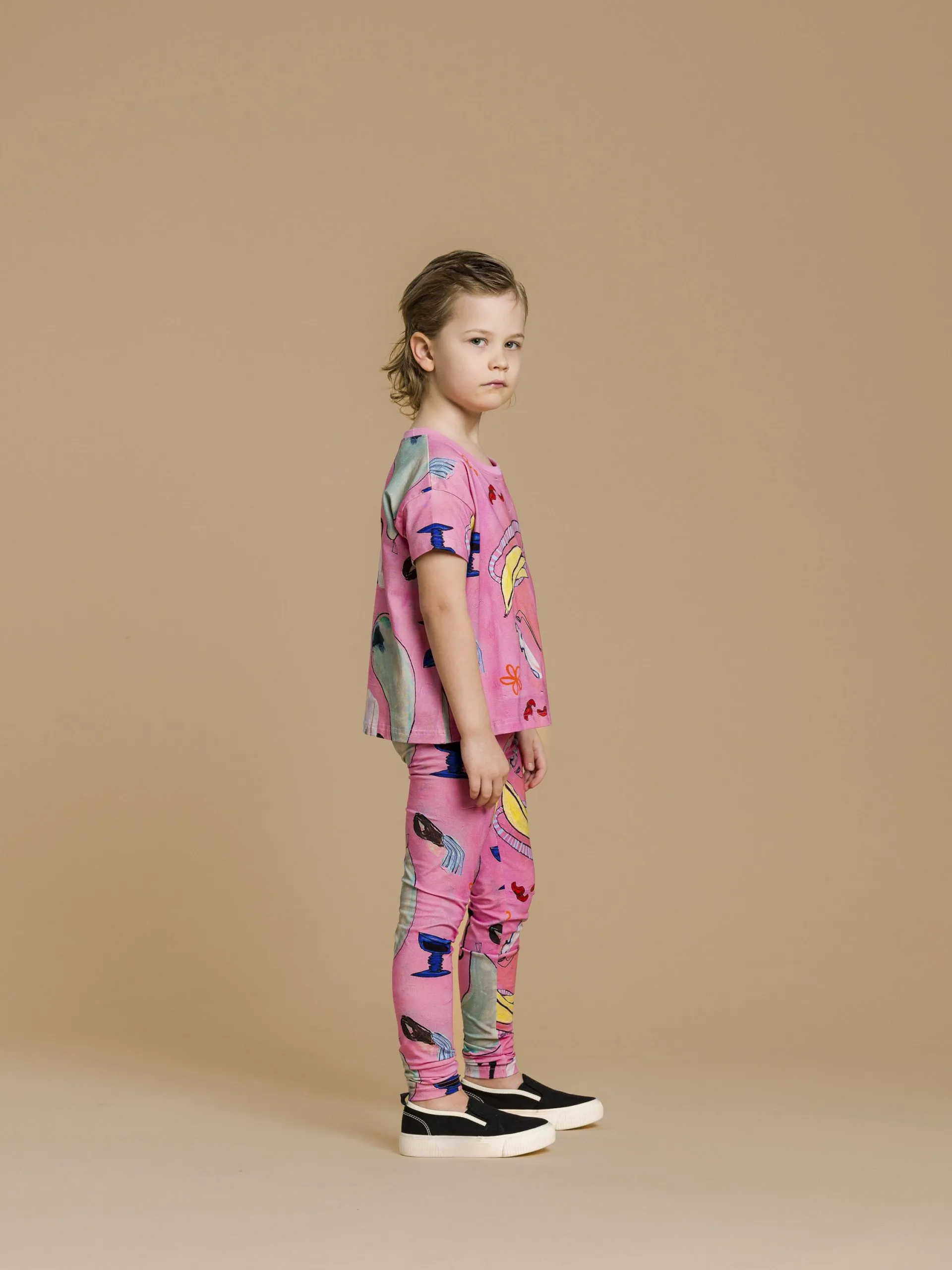 Kids' Blair T-Shirt Holy Bananas Pink