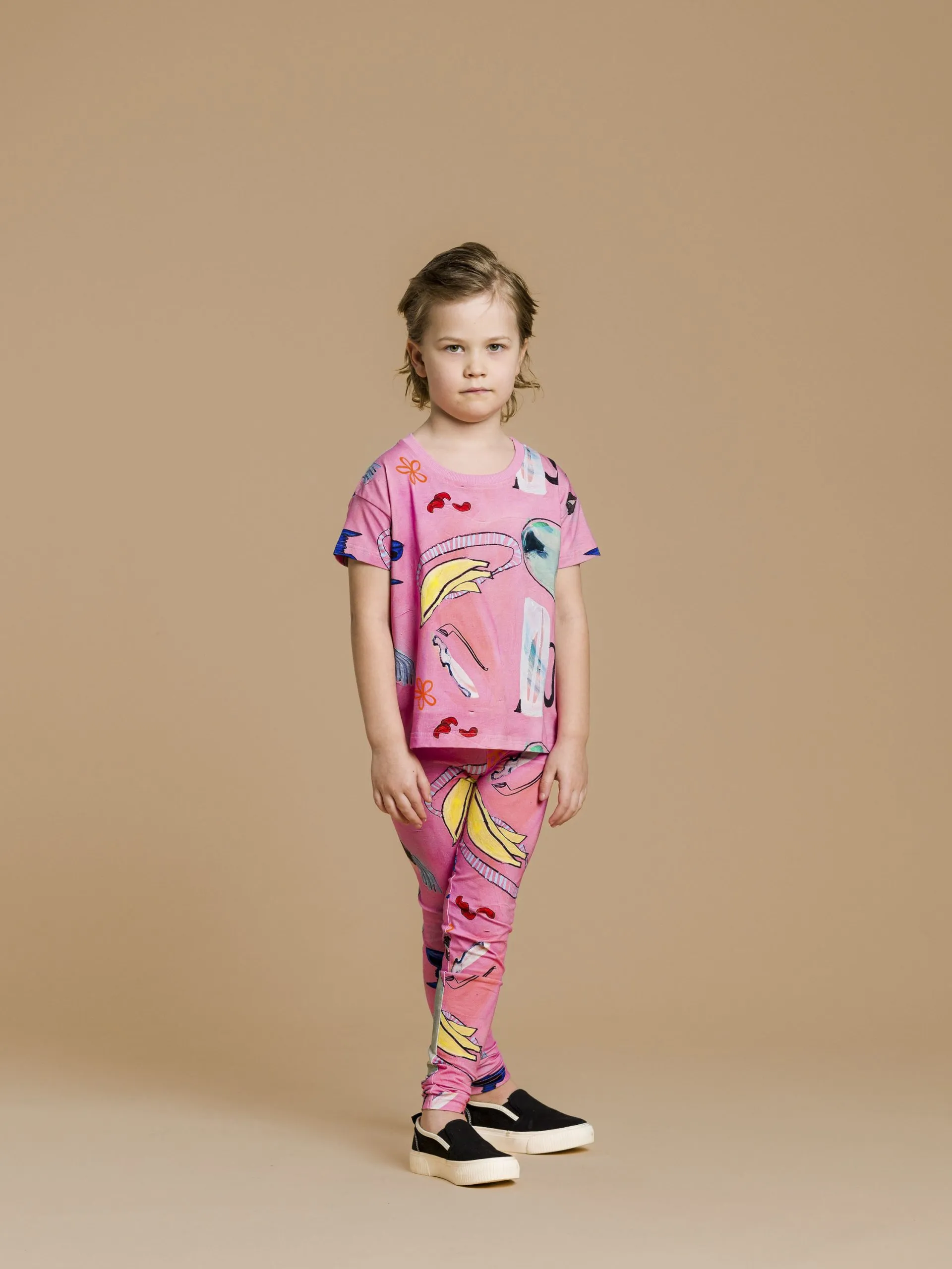 Kids' Blair T-Shirt Holy Bananas Pink