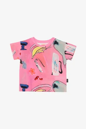 Kids' Blair T-Shirt Holy Bananas Pink