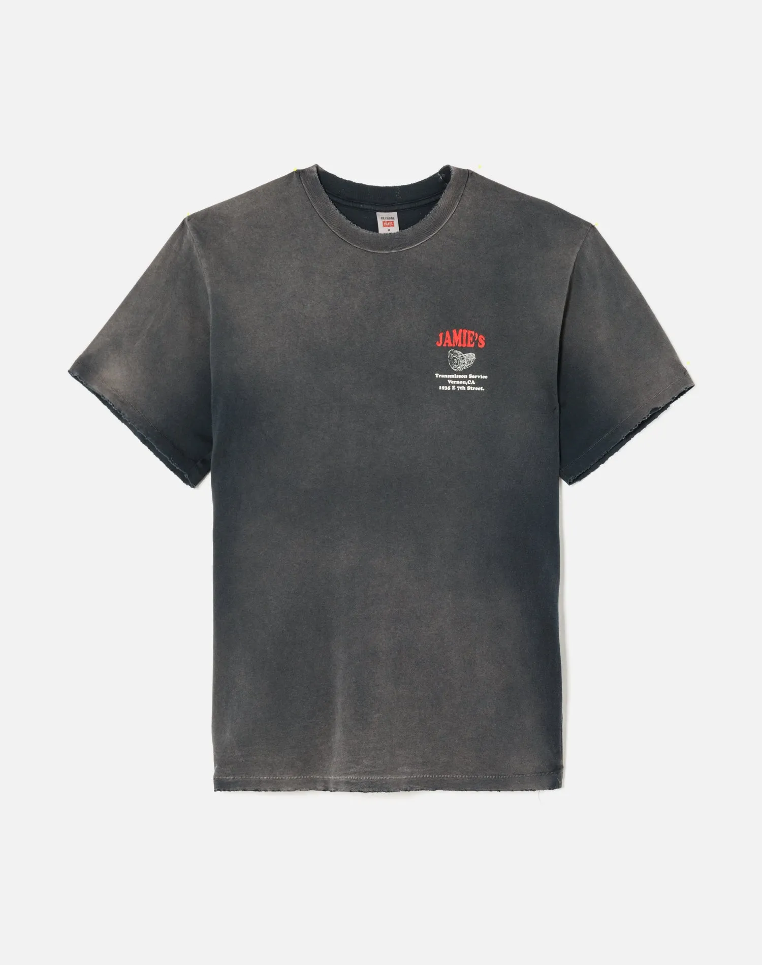 Loose "Transmission Service" Tee - Sun Faded Black