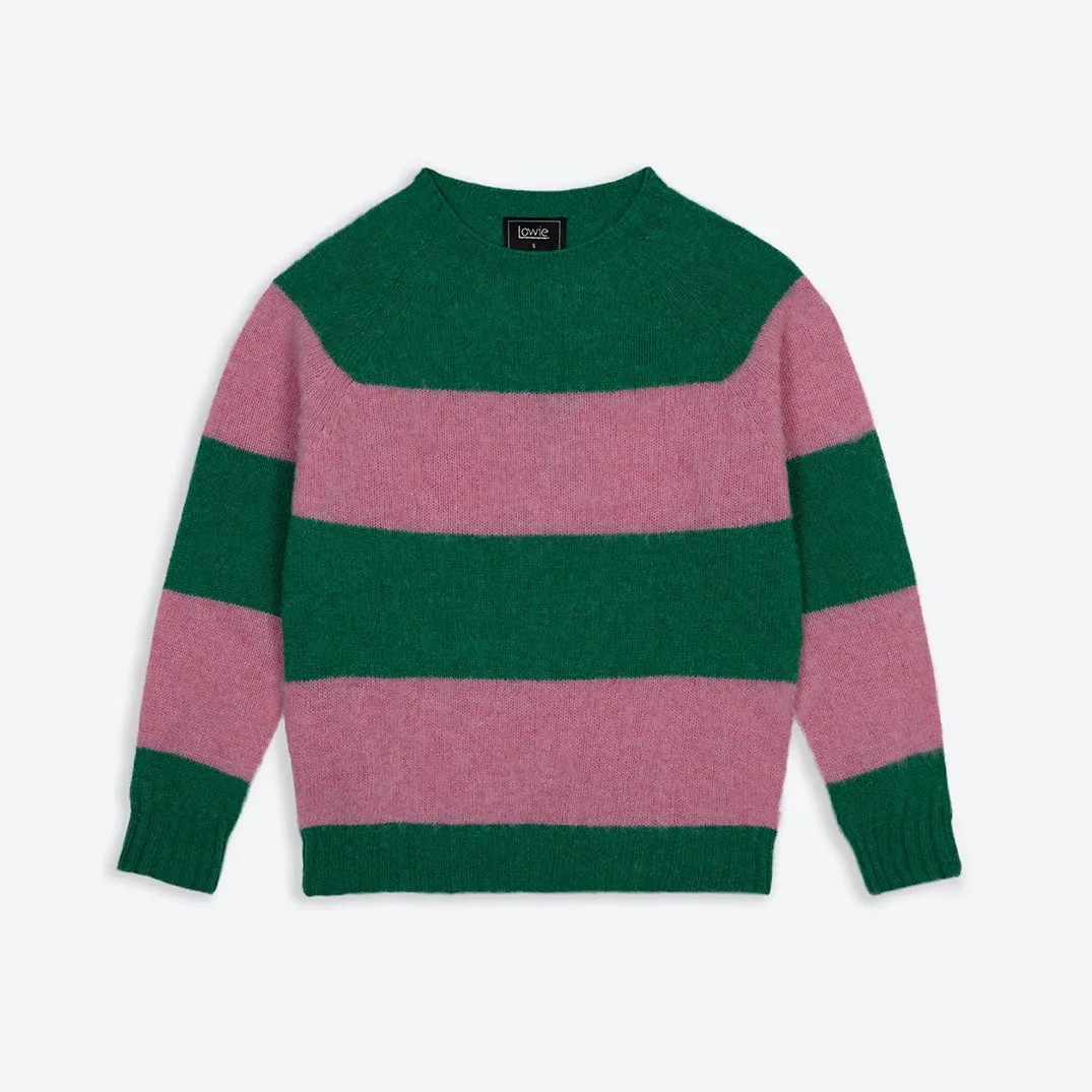 Lowie Pixie   Pink Stripe Scottish Jumper