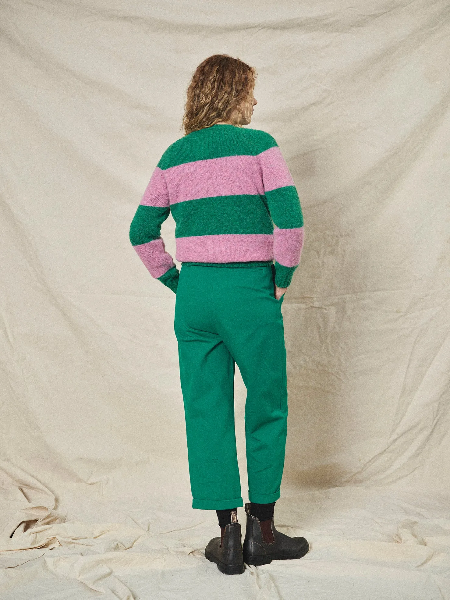 Lowie Pixie   Pink Stripe Scottish Jumper