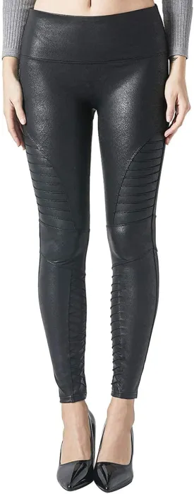 MCEDAR High Elasticity Faux Leather Legging for Women