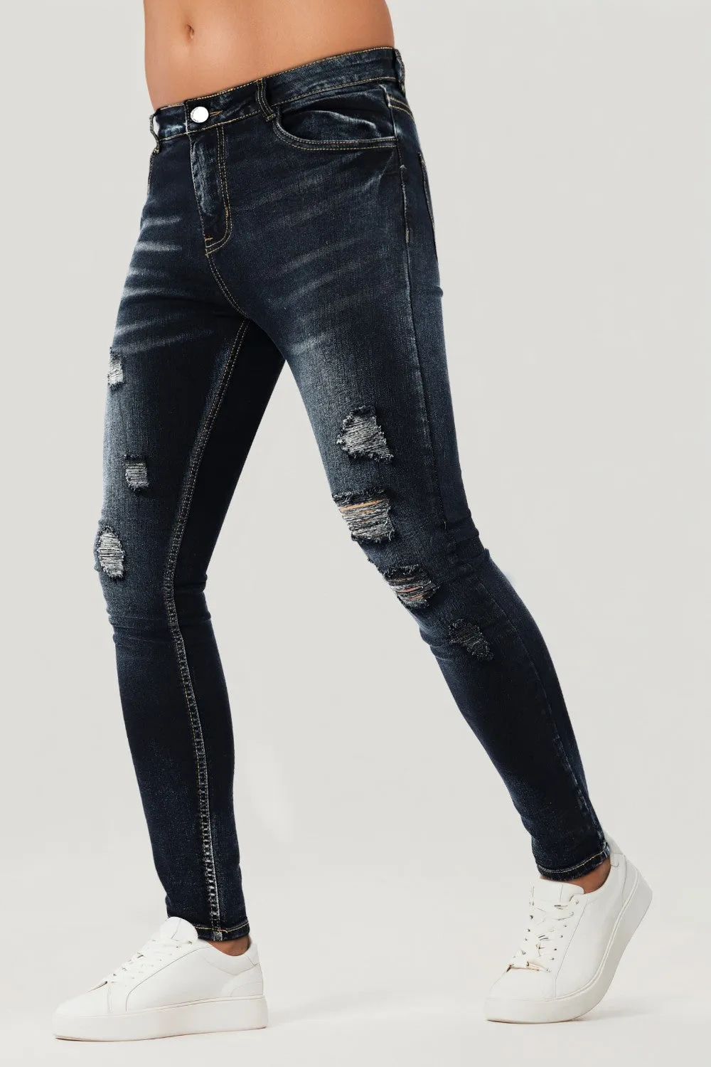 Men's Vintage Skinny Jean - Dark Blue