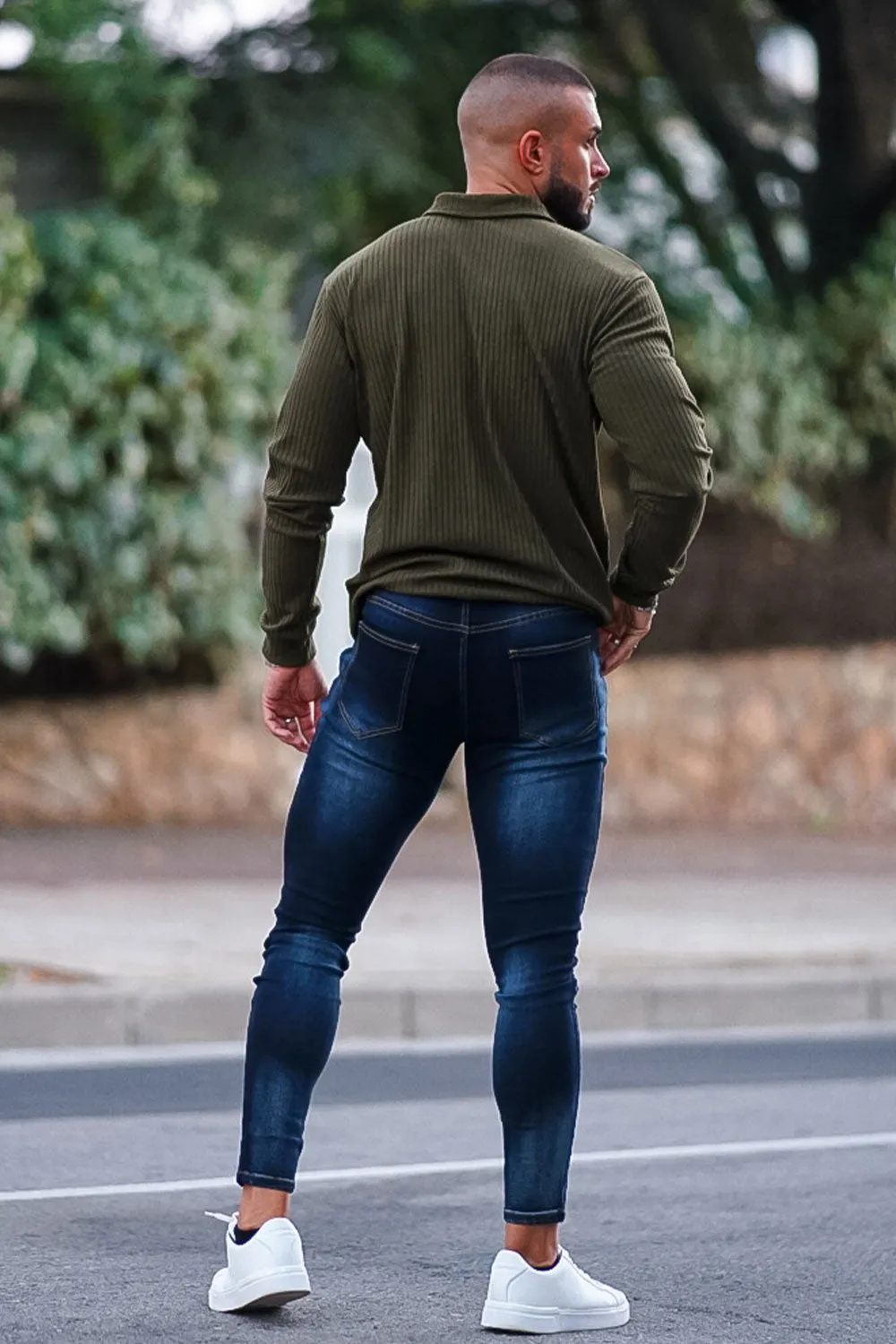 Men's Vintage Skinny Jean - Dark Blue