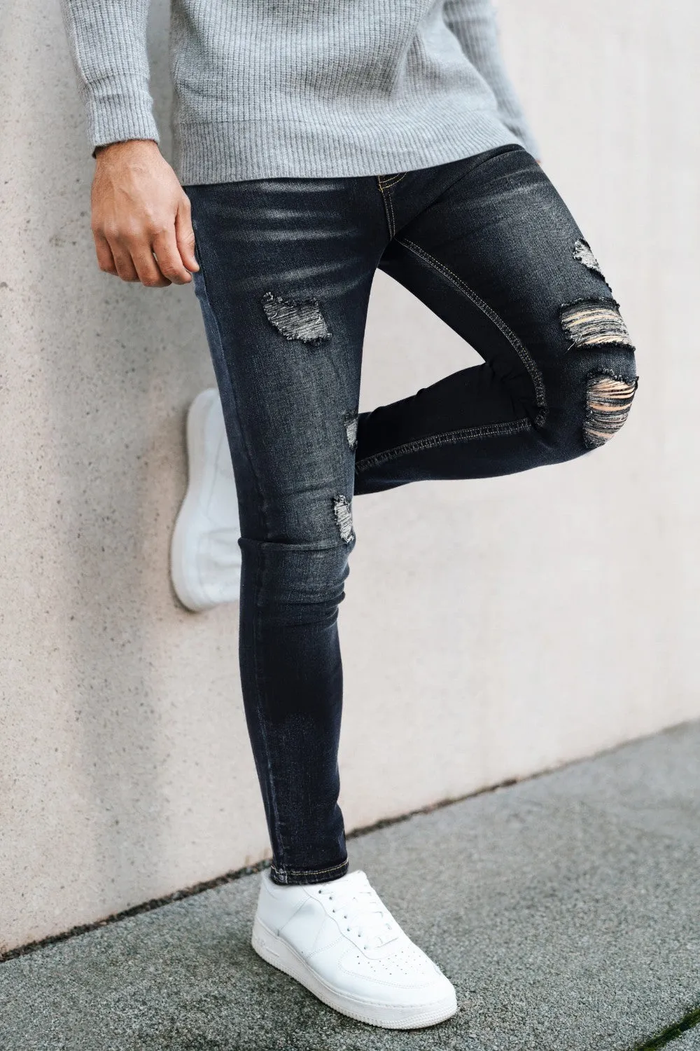 Men's Vintage Skinny Jean - Dark Blue