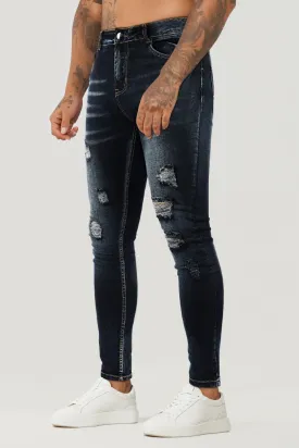 Men's Vintage Skinny Jean - Dark Blue