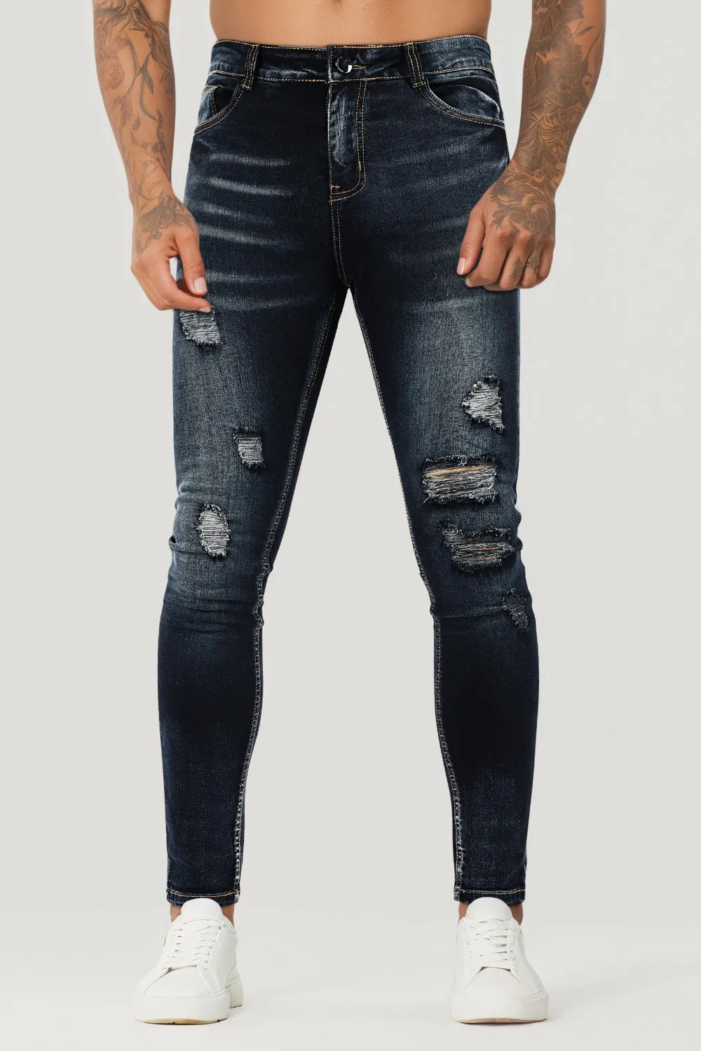 Men's Vintage Skinny Jean - Dark Blue