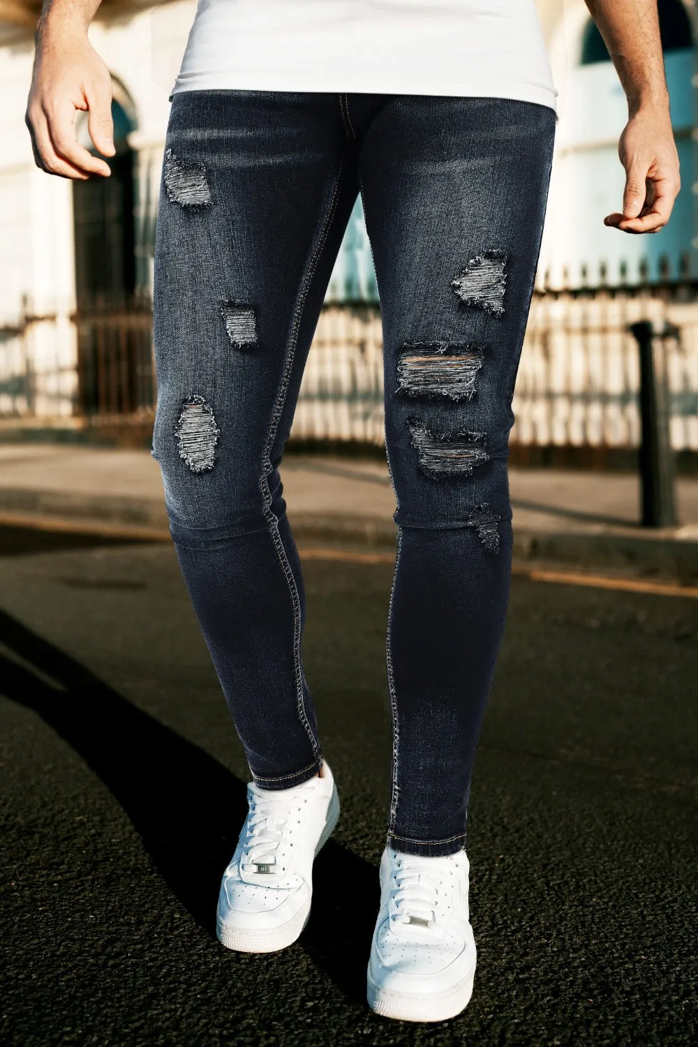 Men's Vintage Skinny Jean - Dark Blue