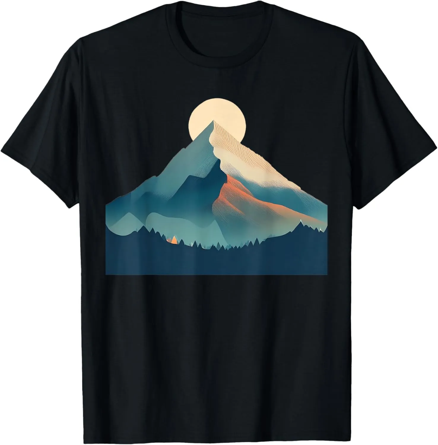 Minimalist mountain landscape T-Shirt